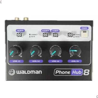 Imagem de Amplificador De Fone Waldman Ph-8 Phone Hub 8 Com Fonte 100v/240v