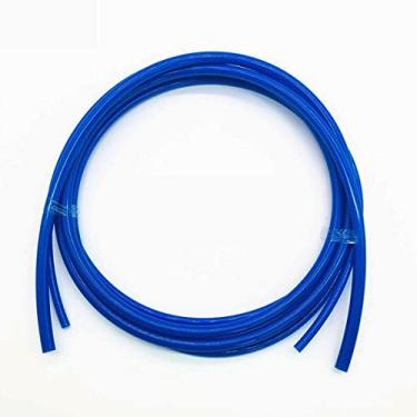 Imagem de Wesell Tamanho 1/4 polegada, tubo de água ro para sistema de purificadores de água RO tubo de distribuição mangueira de irrigação por gotejamento, comprimento 10 metros rolo de 10 m (azul)