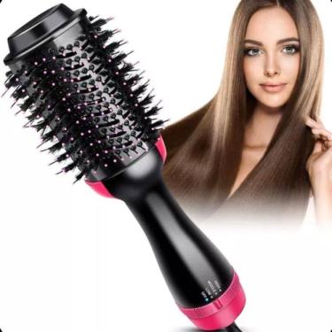 Imagem de Escova Elétrica Modeladora Profissional Seca Alisa Grande