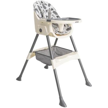 Imagem de Cadeira de alimentação Papinha 2 em 1 Cinza Floral Kiddo