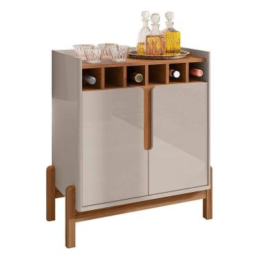 Imagem de Aparador Barzinho Lizz com Adega 2 Portas - Casa D