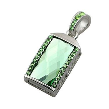 Imagem de Colar de cristal verde de 128 GB modelo PenDrive USB Flash Drive U Disk Pen Drive Memory Stick Cartão Flash USB Disco USB Pen Drive
