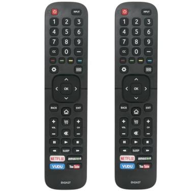 Imagem de 2 pacotes EN2A27 novo controle remoto de substituição adequado para controle remoto Hisense LED TV 55H7B 55H7C 55H8C 55H9B2 65CU6200 65H10B ERF6B11 55H6B 50H7GB 40H5C 43H5C 43H7C 50CU60CU600 00 50 H5C
