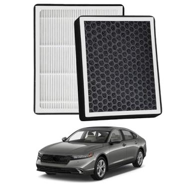 Imagem de CF10134 Filtro de ar de cabine HEPA ar condicionado com carvão ativado compatível com HONDA Accord 2003-2021, Civic 2006-2015, Pilot 2009-2021, Ridgeline 2016-2022.