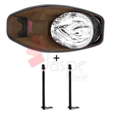 Imagem de Forração Honda Pcx 150 Forro Baú 16 17 18 Marrom + 2 Antena - Jaspe At