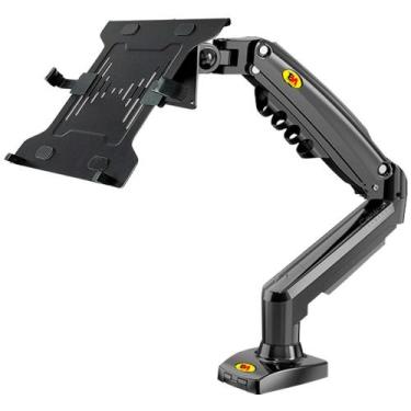 Imagem de Kit Suporte Articulado Pistão a Gás NB-F80 + Bandeja Apoio Notebook NB