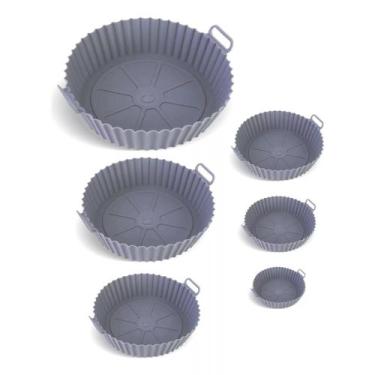 Imagem de Formas Para Air Fryer De Silicone Antiaderente 6 Unidades - Golden