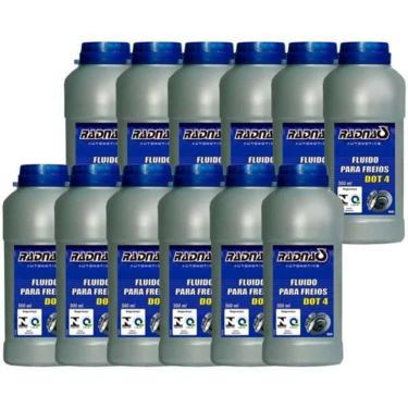 Imagem de Kit Com 12 Fluido Freio Dot 4 500ml - Radnaq