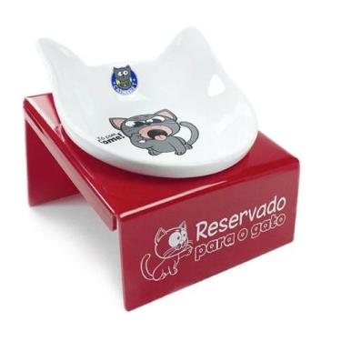 Imagem de Comedouro Exclusivo Para Gatos Snack Cat - CatMyPet - CAT MY PET, Verm