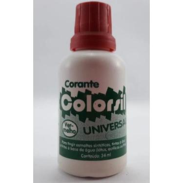Imagem de CORANTE COLORANTE DE TINTA UNIVERSAL COLORSIL VERMELHO 34ml