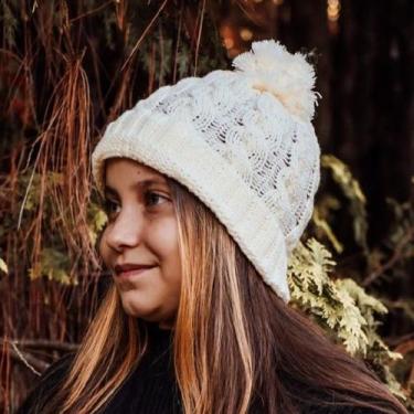 Imagem de Touca Gorro Pompom Infantil Menina Inverno Macio Quentinho 03 a 12 Ano