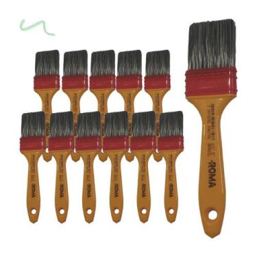 Imagem de Kit 12 Trincha Pincel 317 Gold Gris 2 Polegadas - Roma