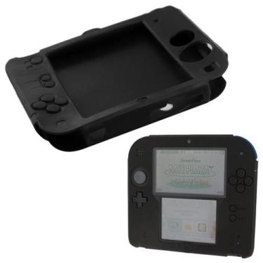 Imagem de Capa Protetora Silicone Para Nintendo 2DS Preto - TechBrasil
