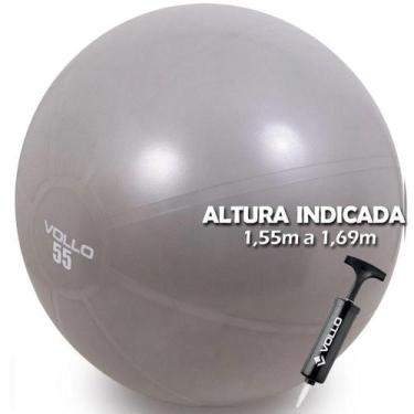 Imagem de Bola Fisioterapia Pélvica Gestante 55cm VP1034 Vollo com Bomba Altura 