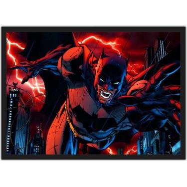 Imagem de Quadro Decorativo Batman Heróis Geek Decorações Com Moldura G11 - Vita