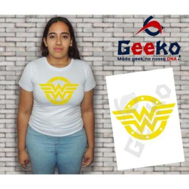 Imagem de Baby Look Mulher Maravilha - Wonder Woman - Geeko, Branco, GG