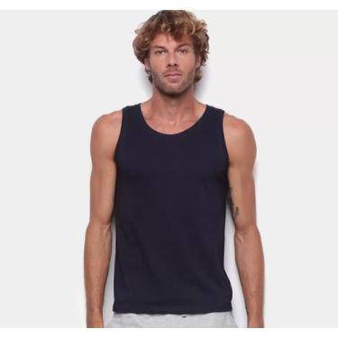 Imagem de Regata Hering Alcas Masculina Preta Tamanho M - HERING TRAMANDAI