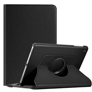 Imagem de EKVINOR Capa giratória para Tab A7 Lite 22.1 cm 2021 (Modelo: SM-T220/T225/T227), capa protetora de couro giratório de 360 graus para tablet Samsung Galaxy Tab A7 Lite 8,7 polegadas versão 2021, preta