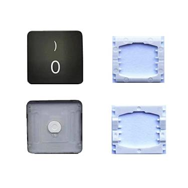 Imagem de A tecla de substituição individual número 0 e as dobradiças são aplicáveis ao teclado MacBook Pro 13/15 polegadas modelo A1706 A1707 A1708 para substituir a tampa de tecla 0 e a dobradiça