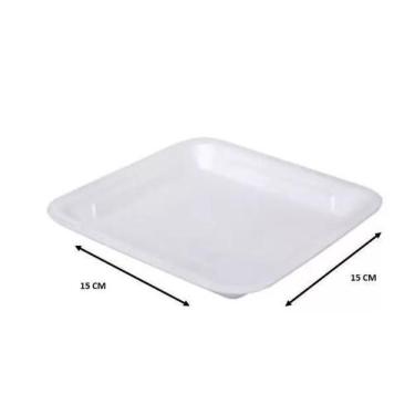 Imagem de Bandeja De Isopor rasa EPS Fr01 Branca - 100 unidades - Lynx