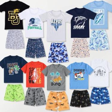 Imagem de Kit 8 Peças Roupa Infantil Verão Menina - 4 Conjunto Calor Moletinho C