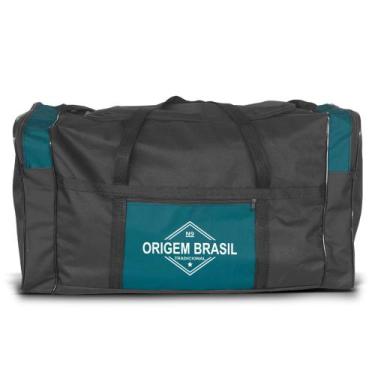 Imagem de Bolsa de Viagem Lona Extra Grande GG Origem Brasil N9 Verde