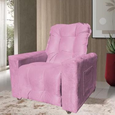 Imagem de Poltrona Reclinavel Confort - Beatriz Decor , ROSA