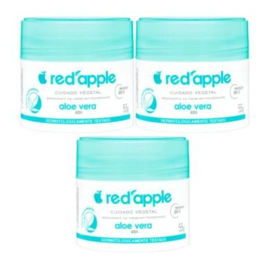 Imagem de Kit 3 Desodorante Em Creme Aloe Vera 55G - Red Apple