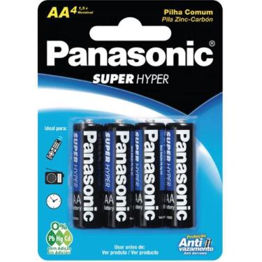 Imagem de Pilha Pequena AA 3SHS Panasonic - c/4 (caixa com 12 cartelas)