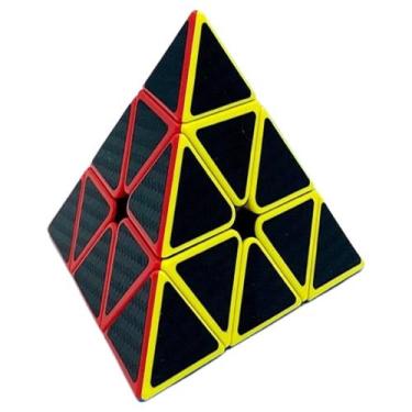 Imagem de Cubo Magico Pyraminx Pirâmide Profissional Carbon MoYu