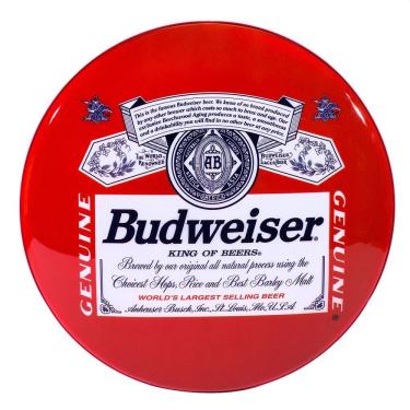 Imagem de Luminoso de Parede Cerveja Budweiser Rótulo Retrô Vintage P Bar,garagem,churrasqueira,espaço Gourmet