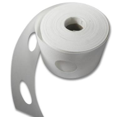 Imagem de Entretela Para Cortina TNT 08 cm com Furos Branca - 50 Metros - Vicone