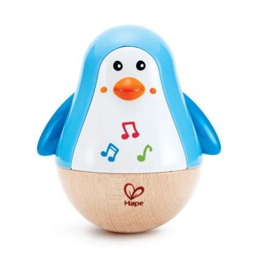 Imagem de Pinguim Musical de Balanço Infantil Azul - Hape