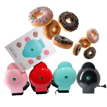 Imagem de Maquina de Mini Donuts Bivolt Elétrica Compacta Revestimento Antiderrapante Culinária 7 Compartimentos