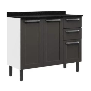 Imagem de Balcao florenca 105 3pt 2gv-grafite - ITATIAIA