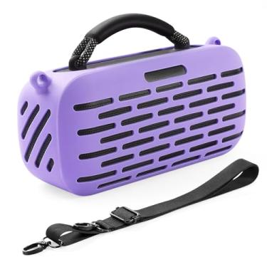 Imagem de Capa protetora de silicone compatível com alto-falante portátil Bose SoundLink Max (roxo)