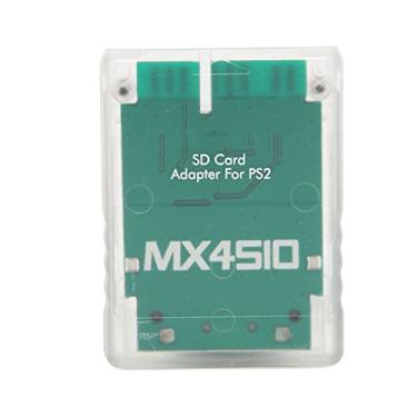 Imagem de PUSOKEI MX4SIO SIO2SD Adaptador de cartão SD para PS2, leitor de cartão de memória de console de jogos, adaptador de cartão de armazenamento para console de jogos PS2 Fat Game, Plug and Play (branco)