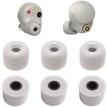 Imagem de JNSA Substituição para Sony WF-1000XM4 WF-XB700 Espuma de Memória Pontas de Ouvido de Espuma com Cancelamento de Ruído Ponta de Ouvido G Tamanho 3 Pares, [Fit in Case], Prata, Tamanho Grande (FoamXM4S3PL)