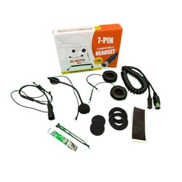 Imagem de The Helmet Shop Fone de ouvido estéreo de 7 pinos feito para sistemas de áudio Harley-Davidson de 7 pinos. Cabo inferior de 7 pinos incluído