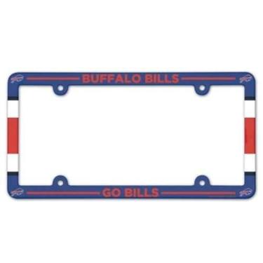 Imagem de WinCraft Placa de licença NFL Buffalo Bills com moldura colorida