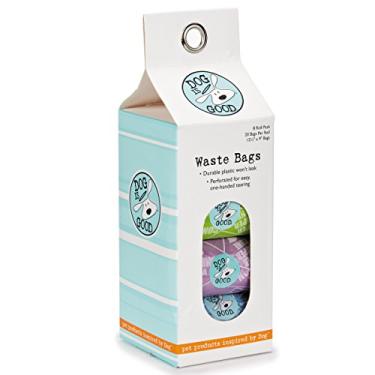 Imagem de Dog is Good Sacos de lixo para penico Talk, pacote com 8 – sacos de plástico durável à prova de vazamento – cores vivas sortidas, frases fofas