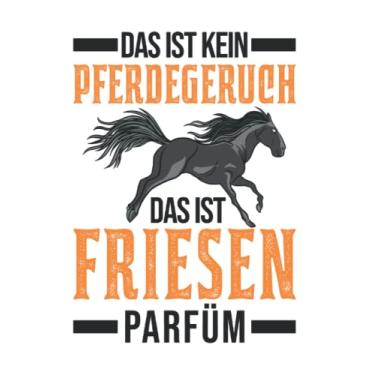 Imagem de Friesenpferd Notizbuch: Friesen Pferd Parfüm Friesenpferd / 6x9 Zoll / 120 linierte Seiten