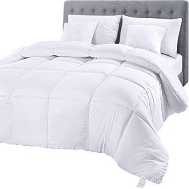 Imagem de Utopia Bedding edredom inserção - edredom acolchoado com abas de canto - Edredom alternativo com costura em caixa, Branco, Twin XL
