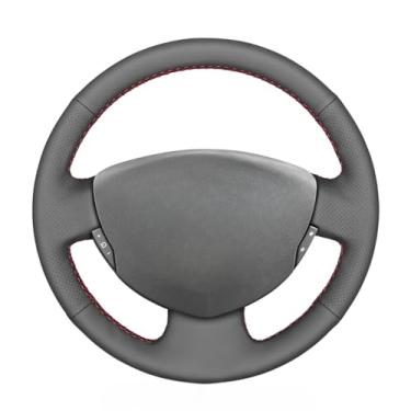 Imagem de MEWANT Capa de volante de couro para Renault Clio 2 2001-2008 / Twingo 2 2007-2014 / Dacia Sandero 2008-2012 / Capa de volante Clio