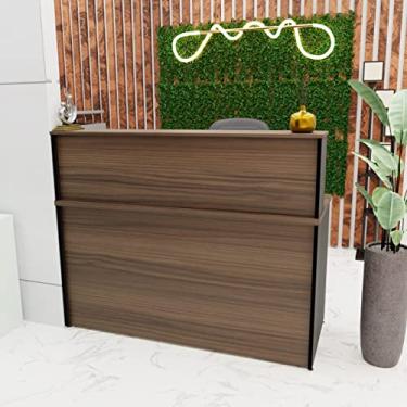 Imagem de Balcão Atendimento Recepção Consultório 1200x600 (Nogal)
