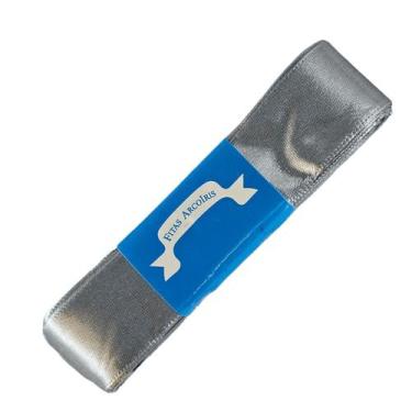 Imagem de Fita de Cetim Trader 22mm N5 com 10 Metros, COR 03 CINZA MEDIO, 10 Met