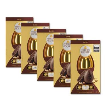 Imagem de Ovo De Páscoa Ferrero Rocher Dark Kit 5 Unidades 137,5G