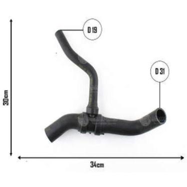 Imagem de Mangueira do radiador Inferior Fiat Siena 1998 a 2000 - CAUPLAS