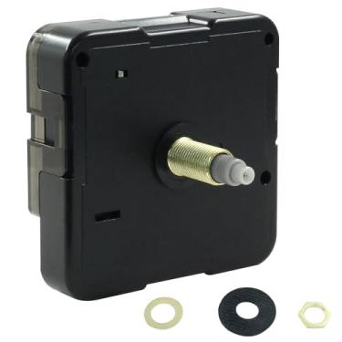 Imagem de BokWin Substituição do movimento do relógio de quartzo, 22 mm/0,86 polegadas comprimento total do eixo DIY substituição do mecanismo de movimento silencioso