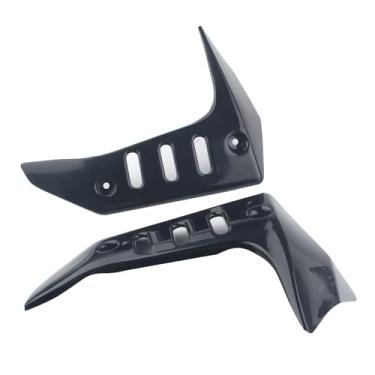 Imagem de FINMOKAL Protetor de carenagem do painel lateral do tanque de água para motocicleta compatível com Kawasaki Z750 Z 750 2004-2007, preto
